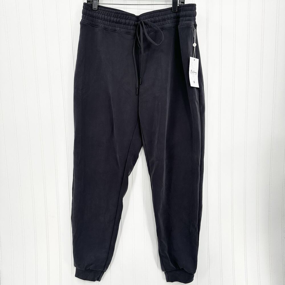 Buff Bunny Luxe Jogger Womens XL Sweatpant Black Cozy Lounge Silky Soft NEW